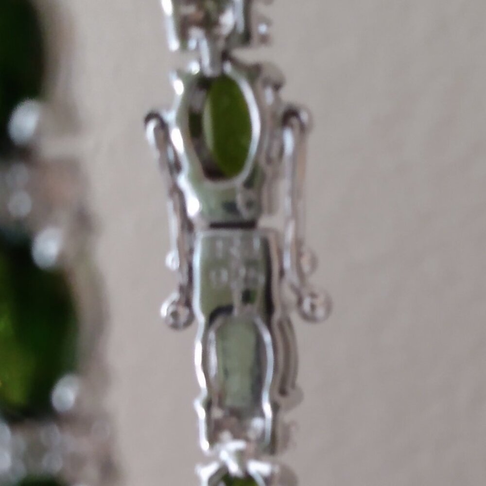 17.25ctw Russian chrome diopside bracelet. - Picture 3 of 5